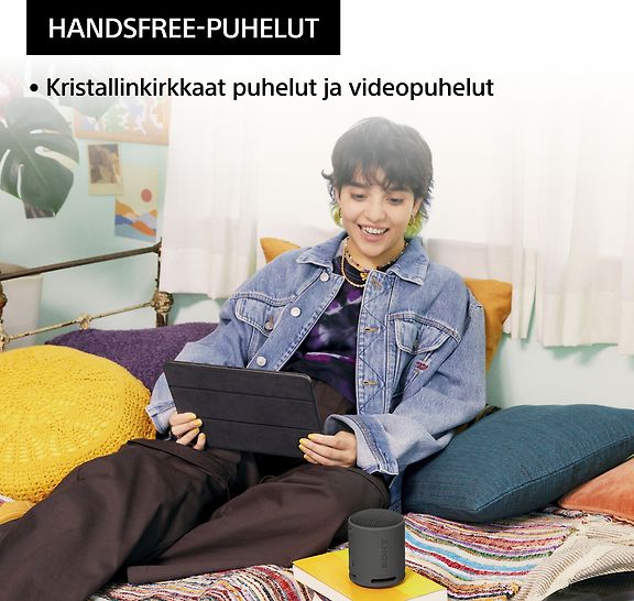 Sony SRS-XB100 Bluetooth-kaiutin, musta – kuva 7