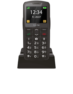 Beafon SL260 LTE puhelin musta-hopea - E-store.fi