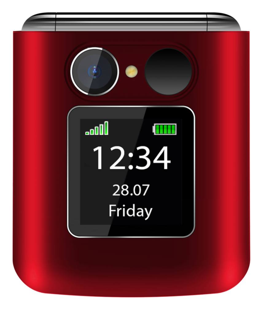 Beafon Fold 10 LTE 4G puhelin punainen