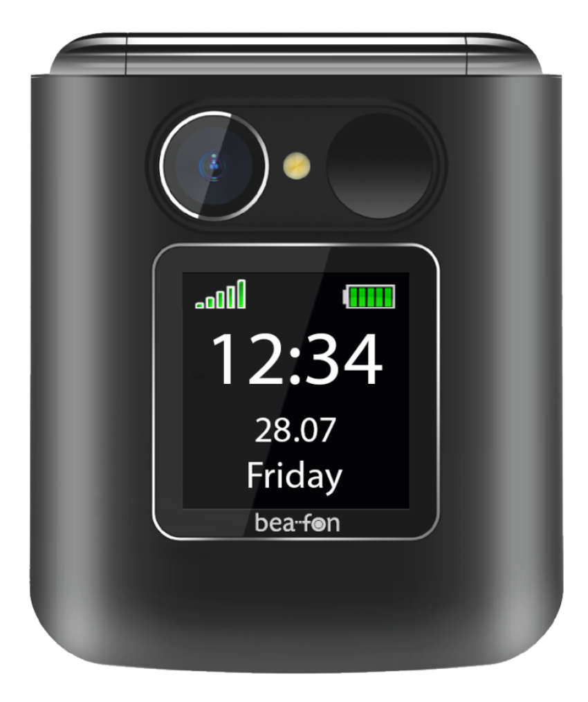 Beafon Fold 10 LTE 4G puhelin musta