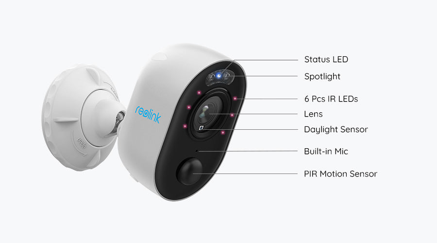 Reolink Lumus WiFi-kamera med LED-spotlight för utomhusbruk