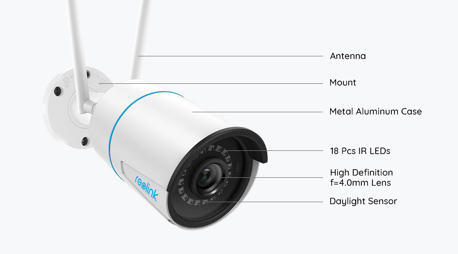 Reolink RLC-510WA 5MP bullet AI WiFi-kamera för utomhusbruk