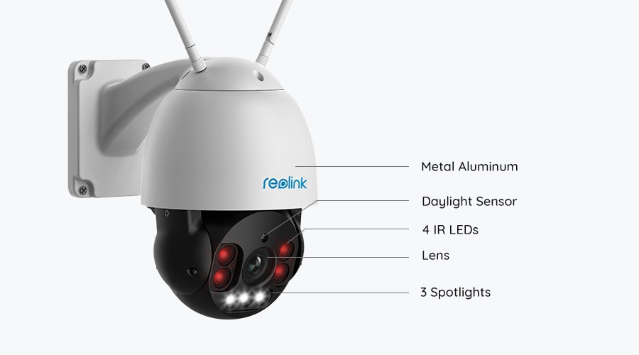 Reolink RLC-523WA 5MP PTZ Auto Tracking AI WiFi-kamera för utomhusbruk