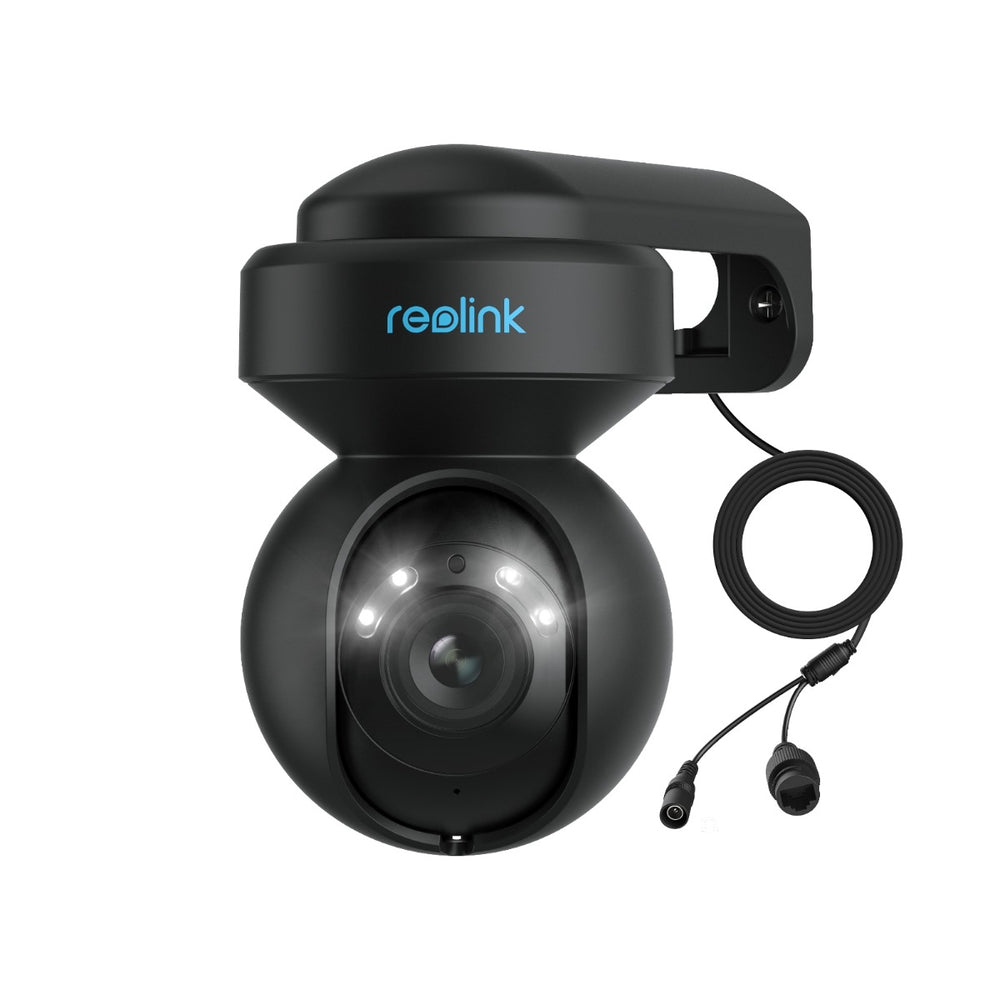 Reolink E1 Outdoor 5MP PTZ Auto Tracking AI WiFi-kamera med LED-strålkastare (svart)