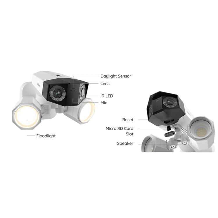 Reolink Duo 2 PoE 2x8MP AI utomhuskamera med LED-spotlights