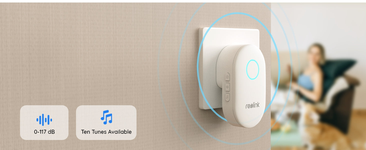 Reolink D340P 5 MP smart dörrklockakamera med dörrklocka (Video Doorbell PoE)