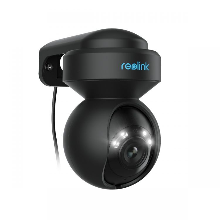 Reolink E Series E540-B 5MP PTZ Auto Tracking AI WiFi-kamera med LED-spotlights (E1 utomhus) (svart)