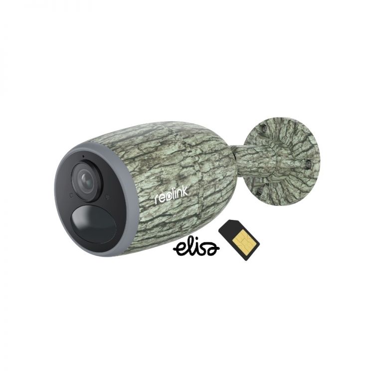 Reolink Go Series G330 camo+SIM akkukäyttöinen 4MP 4G-älykamera ulkokäyttöön (Go Plus maastokuvioitu)