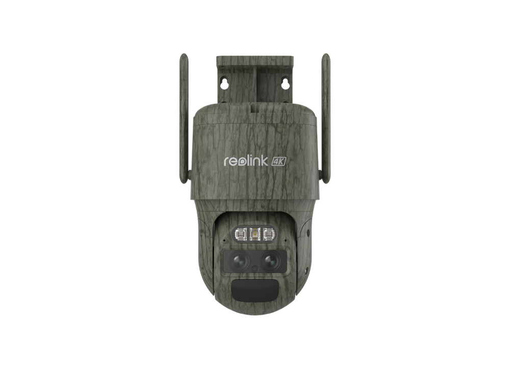 Reolink TrackMix LTE akkukäyttöinen 8MP PTZ Auto Tracking AI kamera ulkokäyttöön (maastokuvioitu)