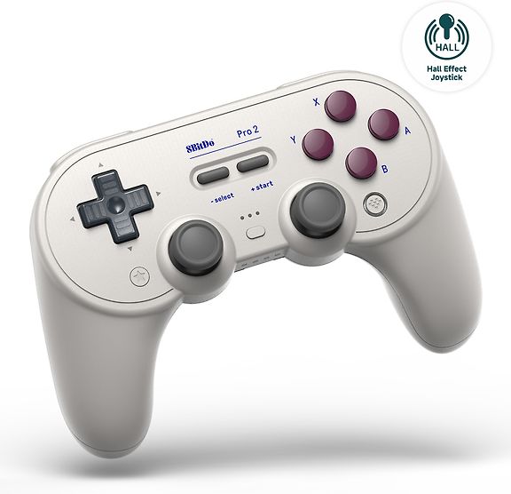 8BitDo PRO 2 G Classic - Hall Edition -langaton peliohjain, Switch / PC / Android – kuva 2