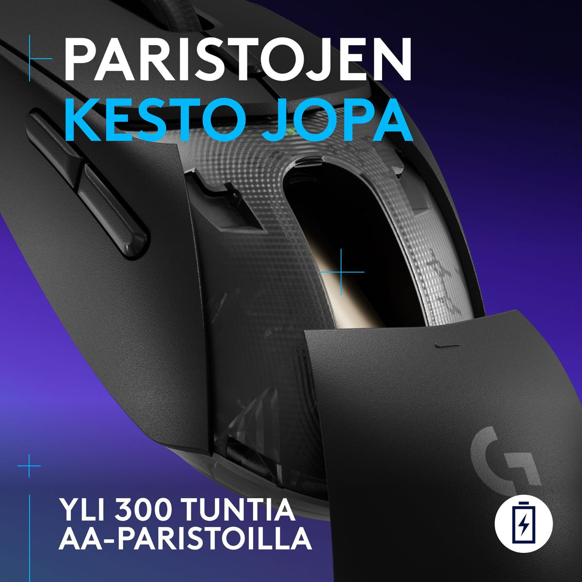 Logitech G309 LIGHTSPEED langaton pelihiiri, musta
