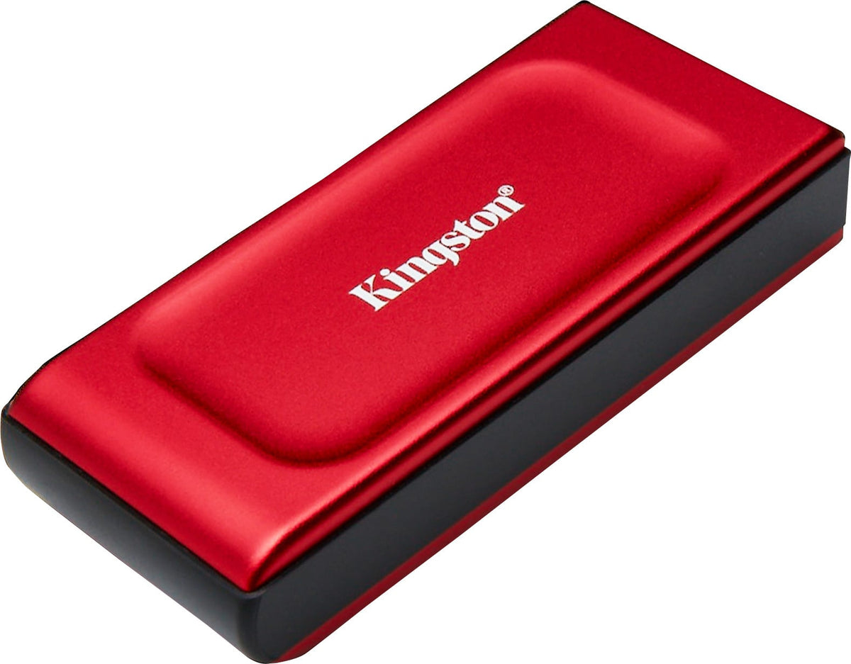 Kingston XS1000 -ulkoinen SSD-levy, 2 Tt, punainen – kuva 1