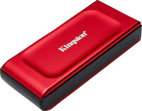 Kingston XS1000 -ulkoinen SSD-levy, 2 Tt, punainen – kuva 1