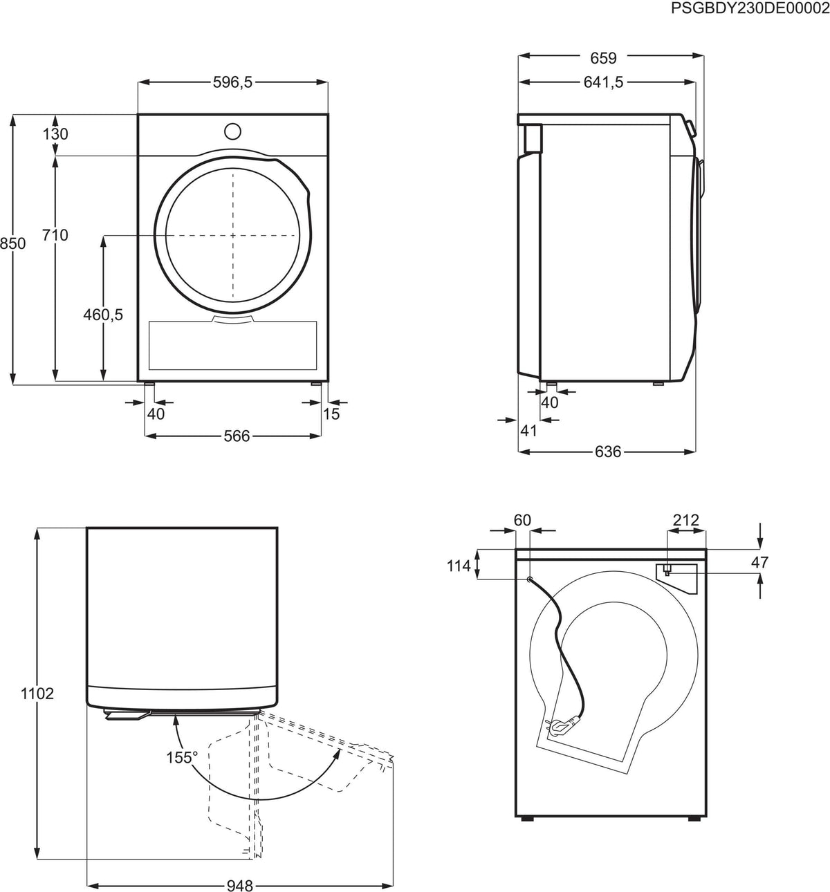 Electrolux EDI731V85V 700 DelicateCare kuivausrumpu