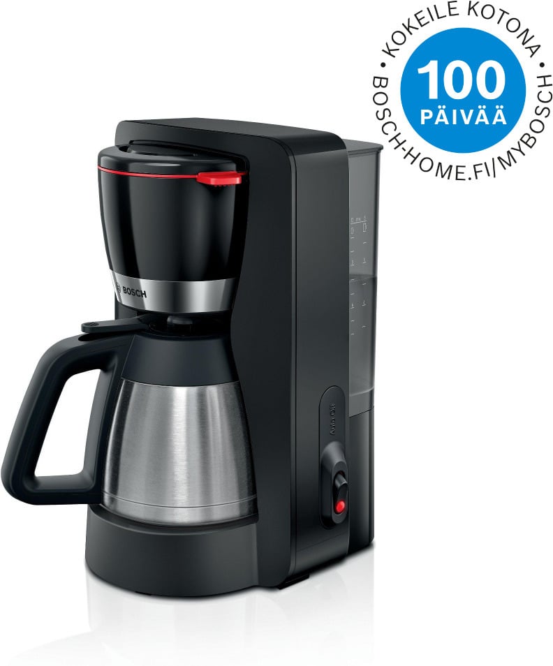 Bosch MyMoment TKA5M253 kahvinkeitin, musta/teräs – tuotekuva 1