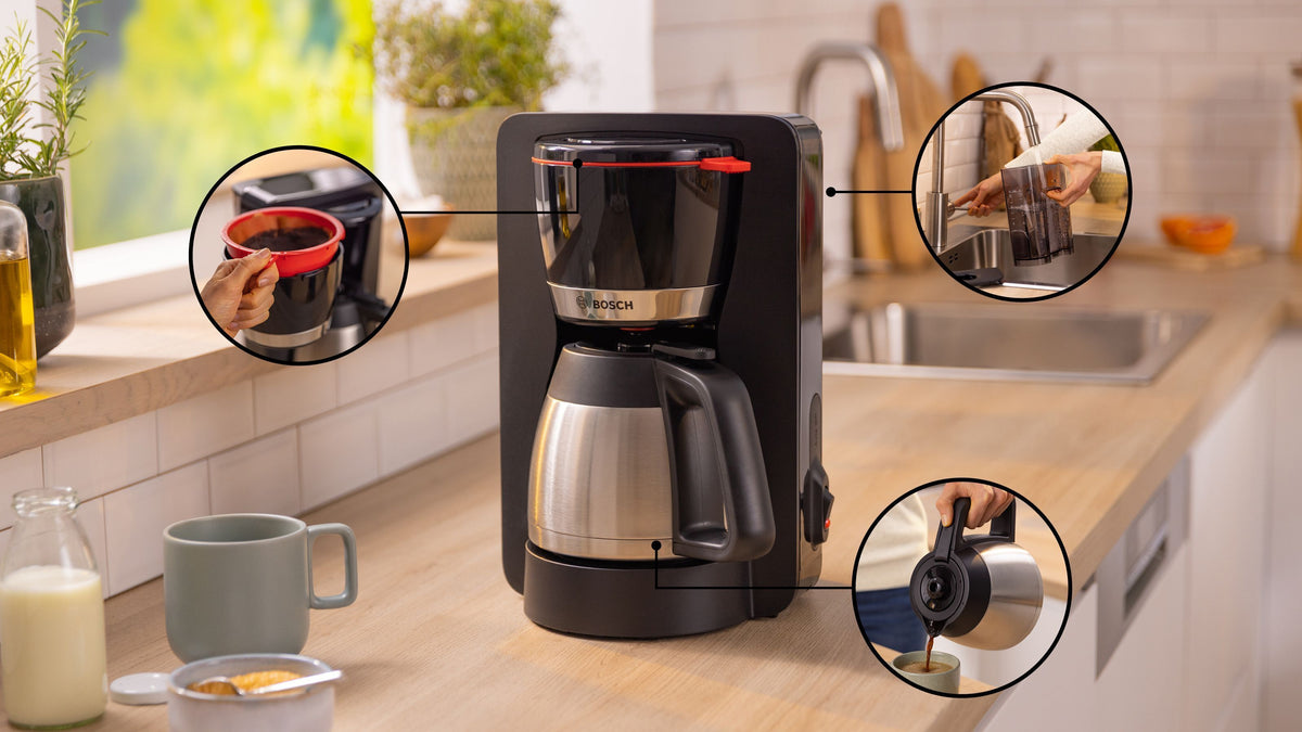 Bosch MyMoment TKA5M253 kahvinkeitin, musta/teräs – tuotekuva 4