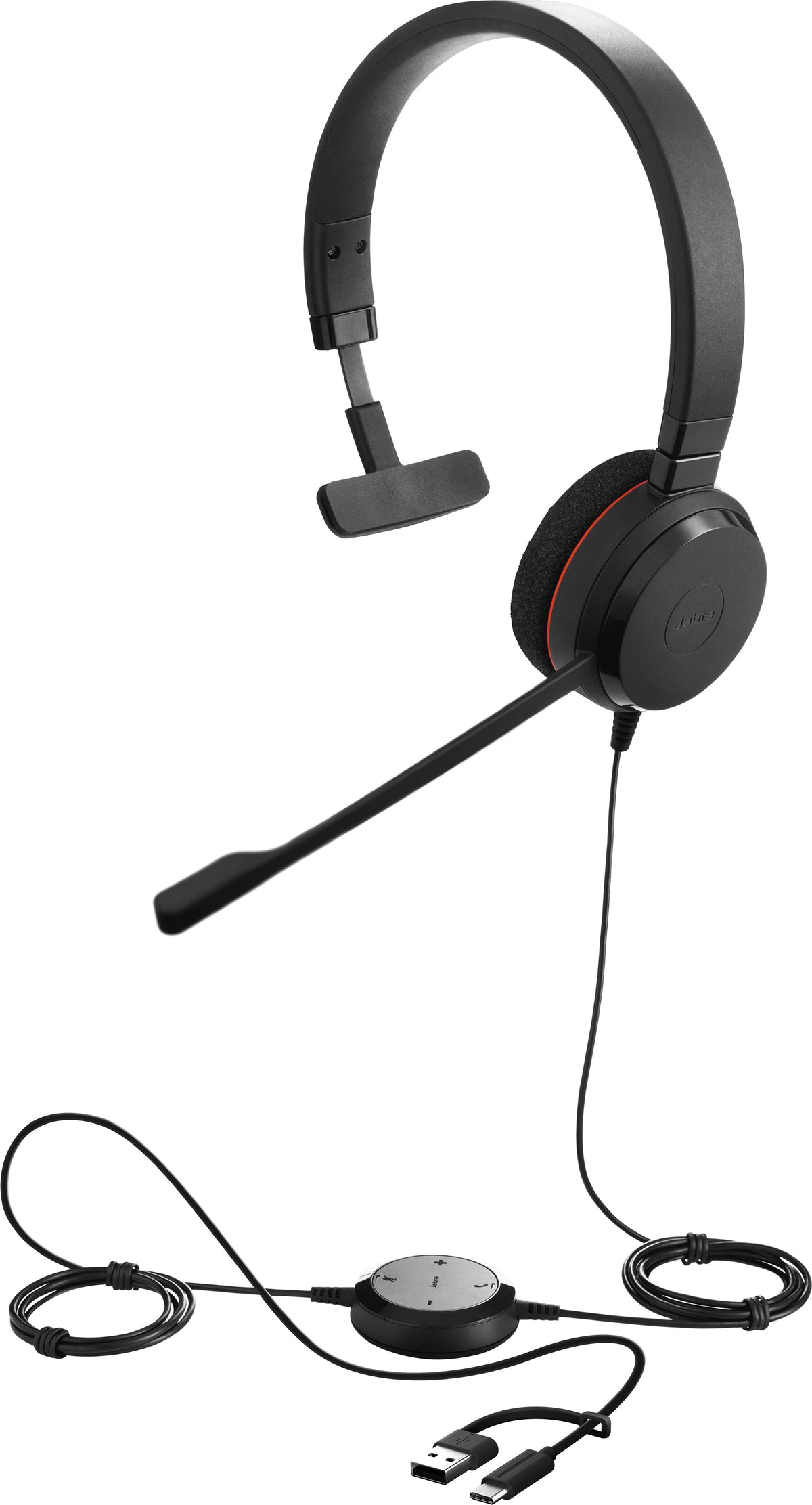 Jabra Evolve 20 SE kuulokemikrofoni, mono, MS, USB-C/USB-A – kuva 1