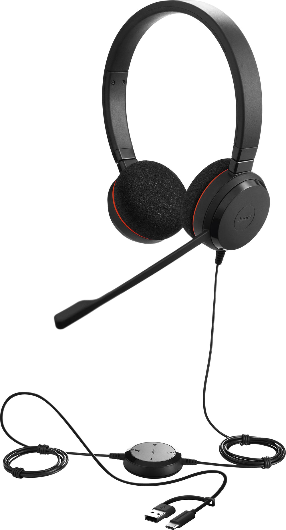 Jabra Evolve 20 SE kuulokemikrofoni, stereo, MS, USB-C/USB-A – kuva 1