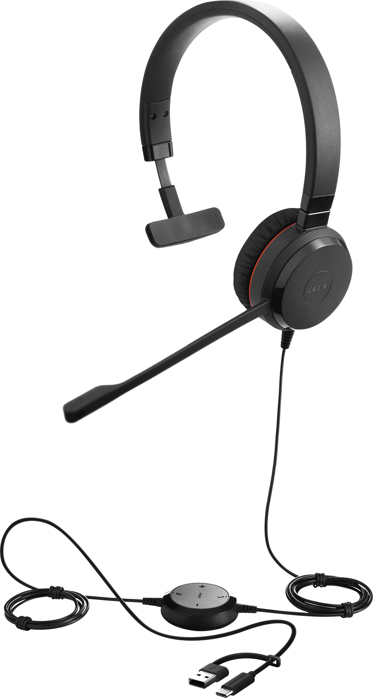Jabra Evolve 30 II kuulokemikrofoni, mono, MS, USB-C/USB-A – kuva 1