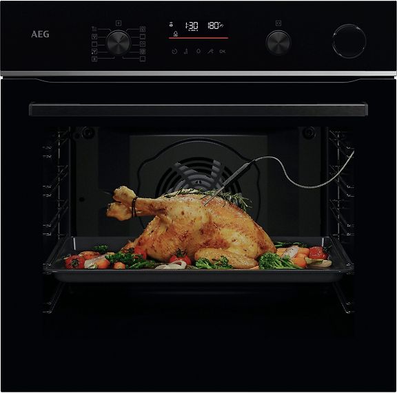 AEG TR6PB531SB 6000 SenseCook SteamCrisp yhdistelmäuuni, musta