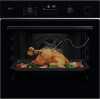 AEG TR6PB531SB 6000 SenseCook SteamCrisp yhdistelmäuuni, musta