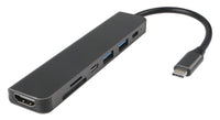 Fuj:tech Slim USB-C Hubi 100 W PD-latauksella, 5 porttia – kuva 2
