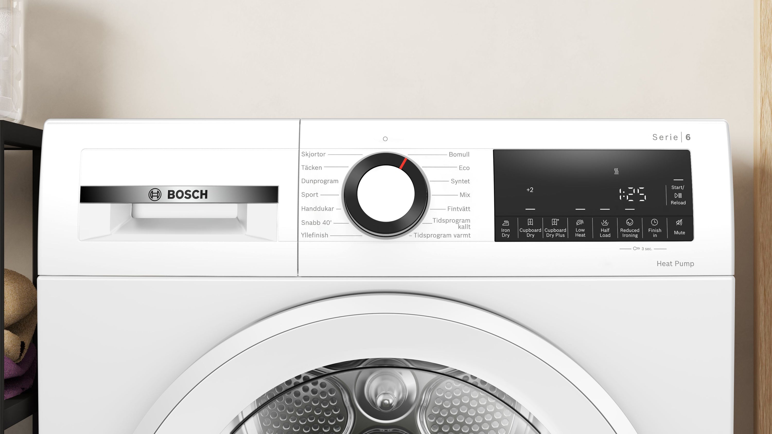 Bosch WQG2320LSN Serie 6 lämpöpumppukuivausrumpu