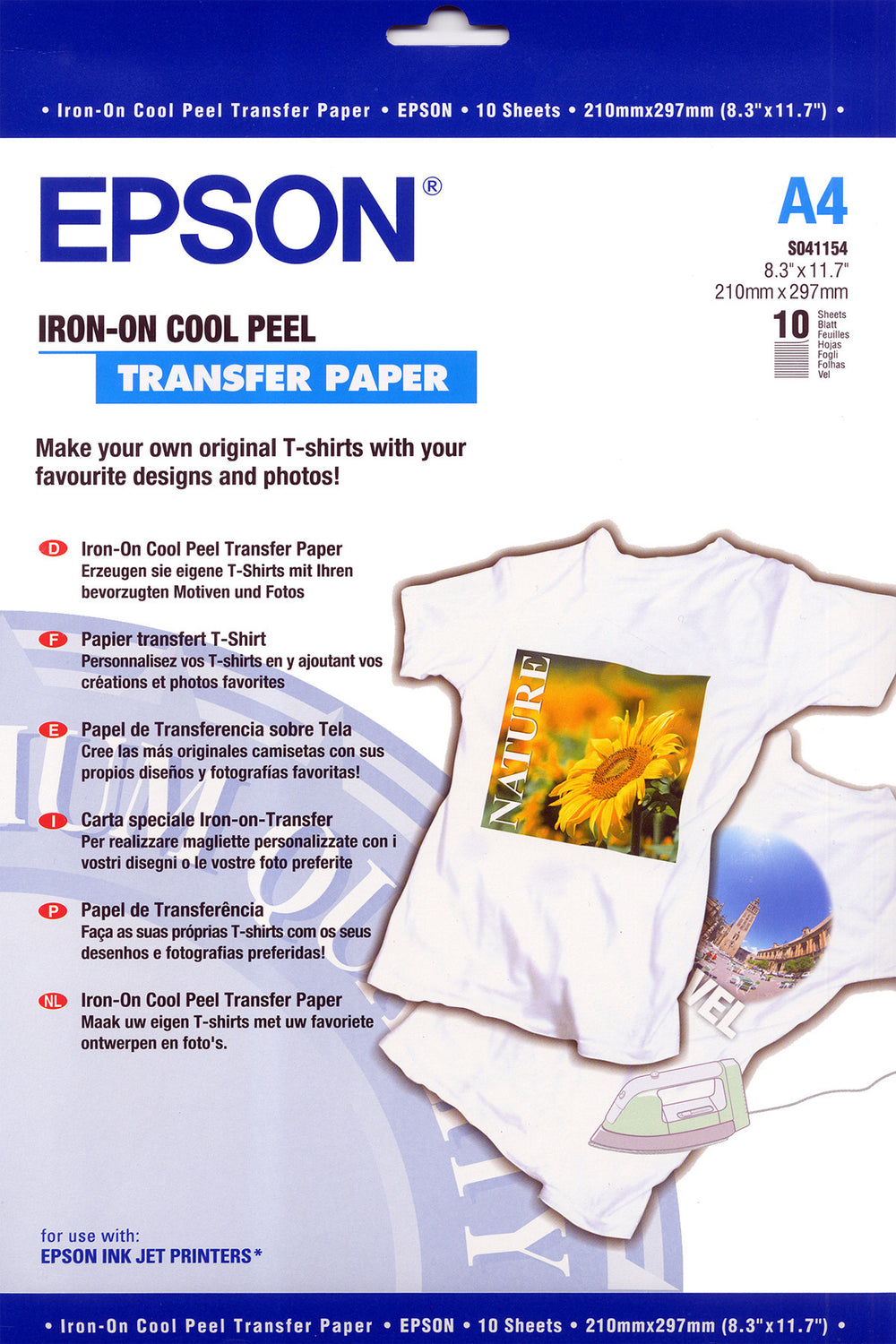 Epson Iron-on-Transfer A4 -siirtopaperi