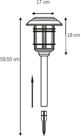 Harju Tampella stolpljus solcellsljus