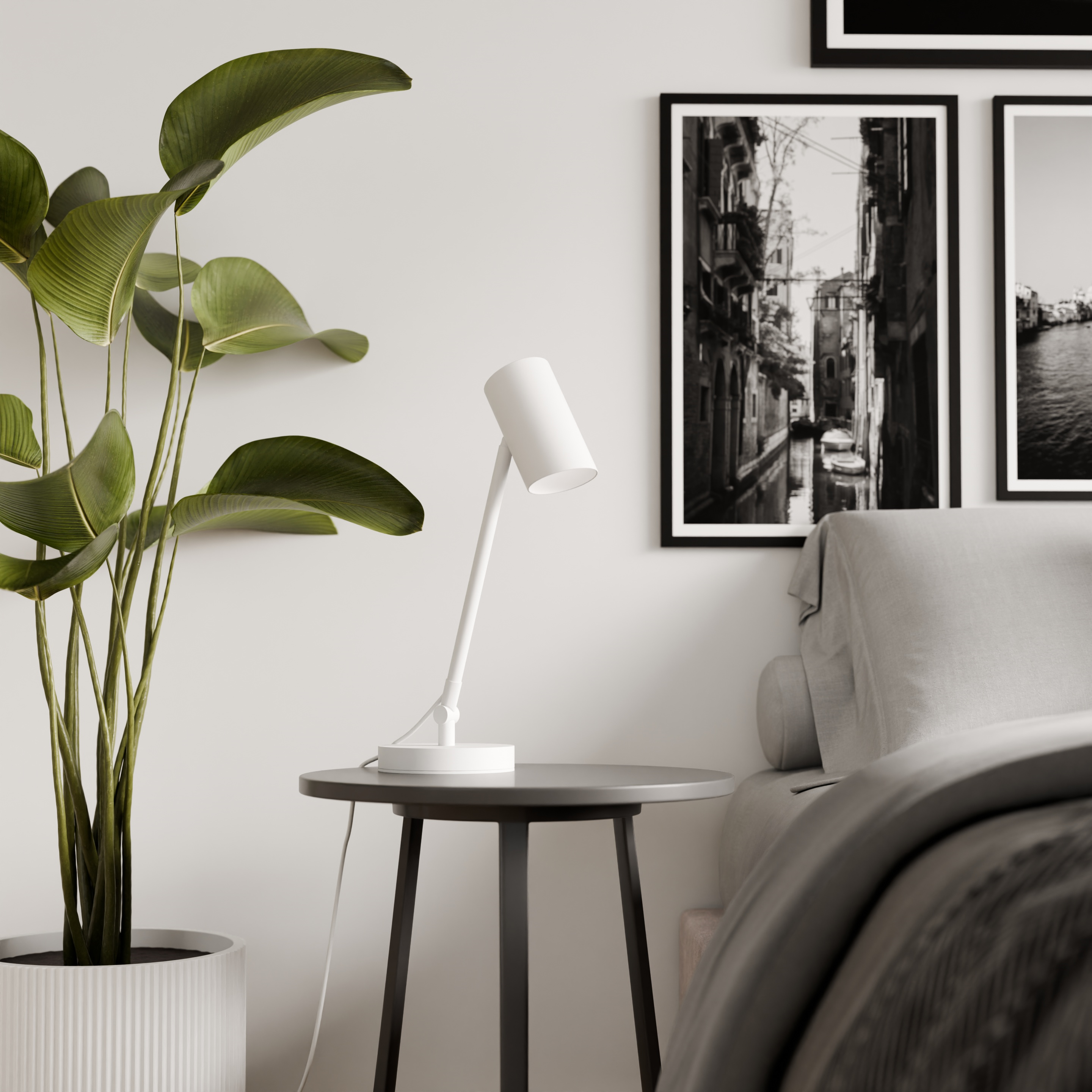 Everly pöytävalaisin Valkoinen - E-store.fi
