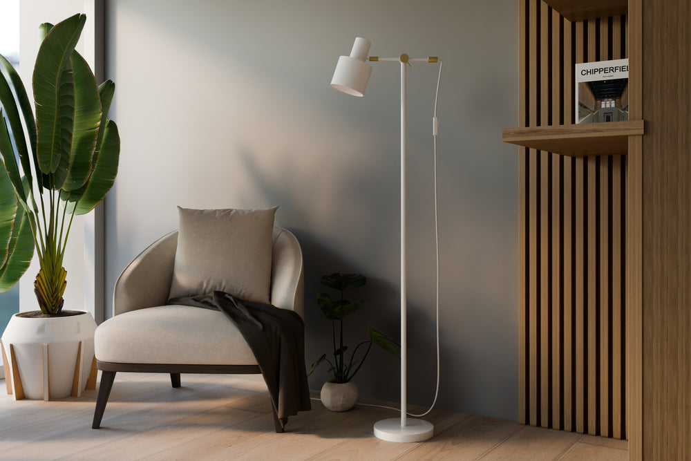 Cassius golvlampa svart/guld