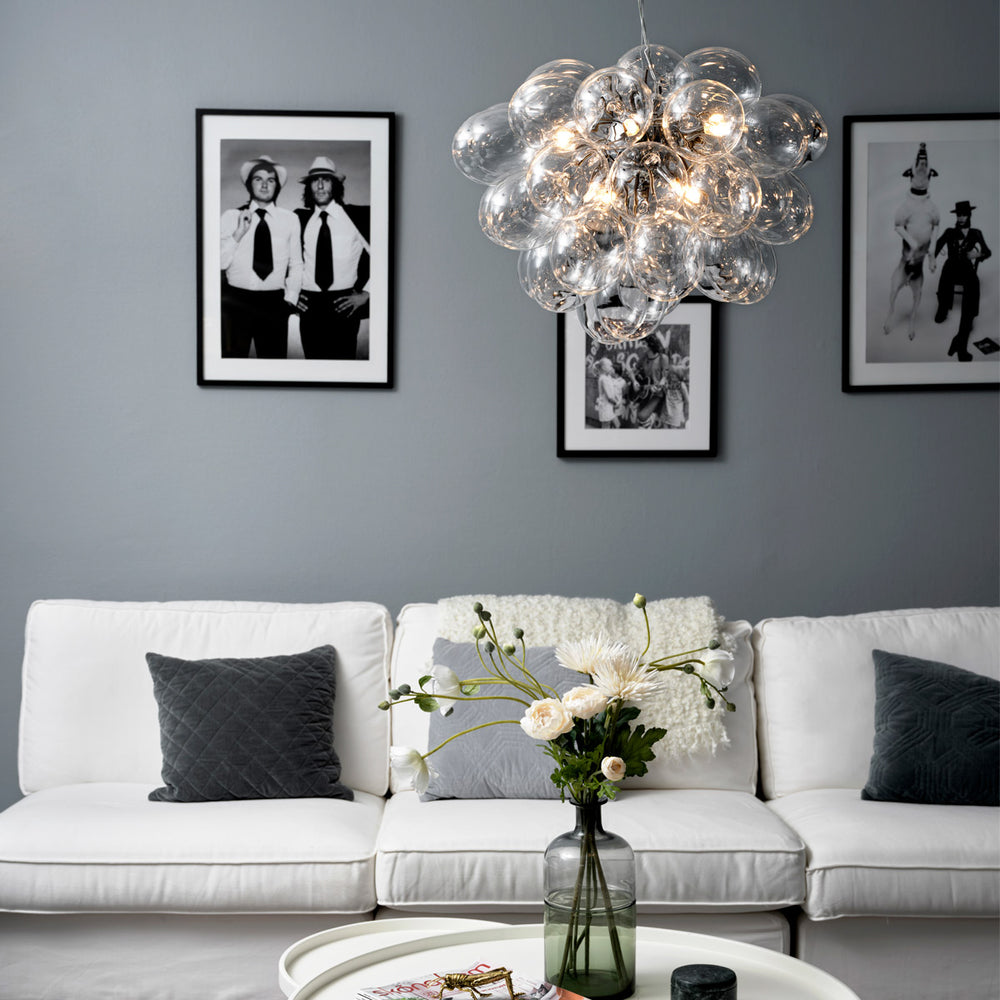 Gross taklampa Ø50cm mässing/klar