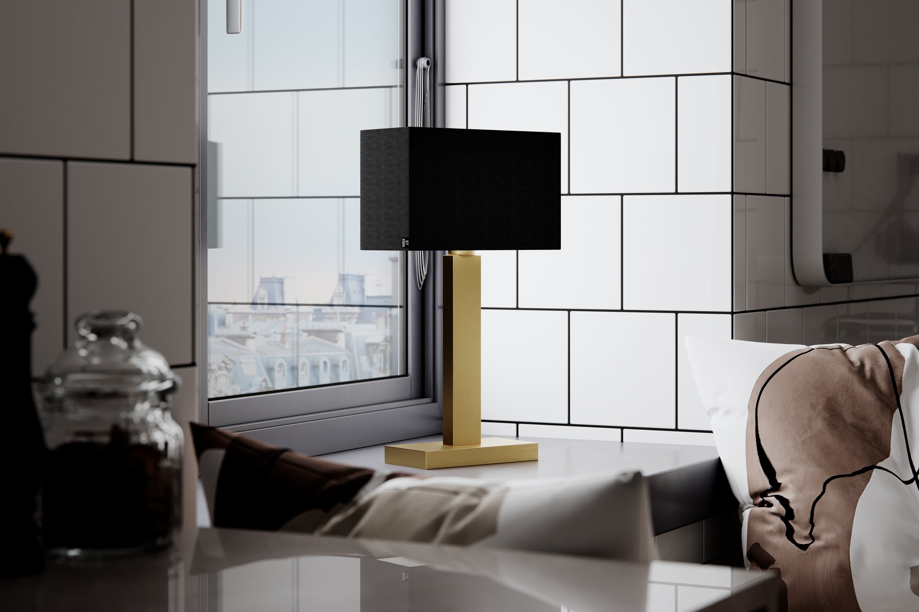 Prime 47cm pöytävalaisin valkoinen - E-store.fi