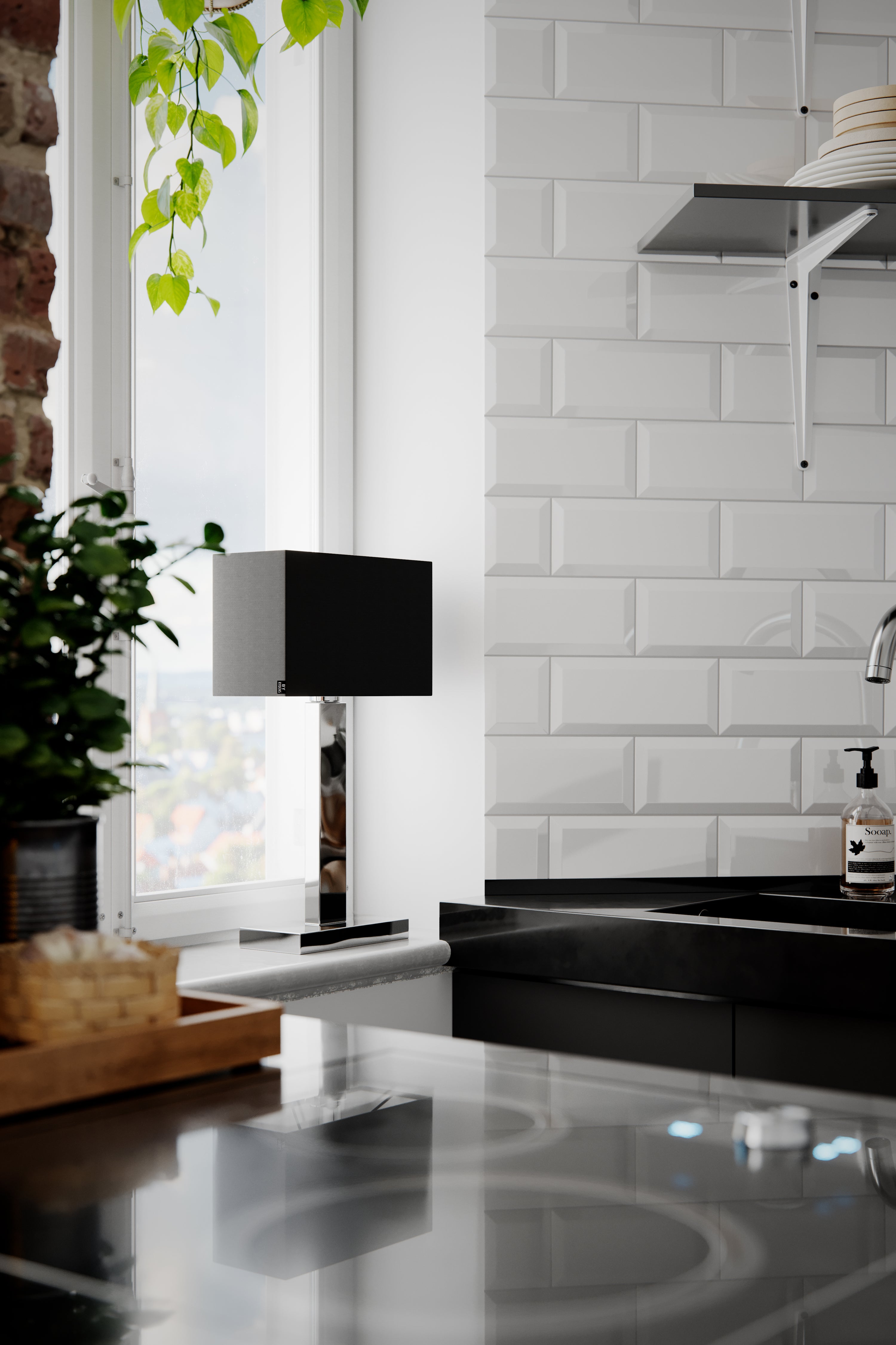 Prime 47cm pöytävalaisin valkoinen - E-store.fi