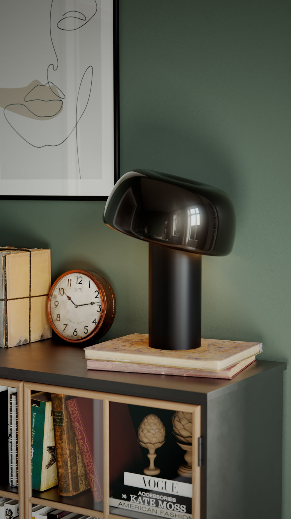 Lean on Me bordslampa svart