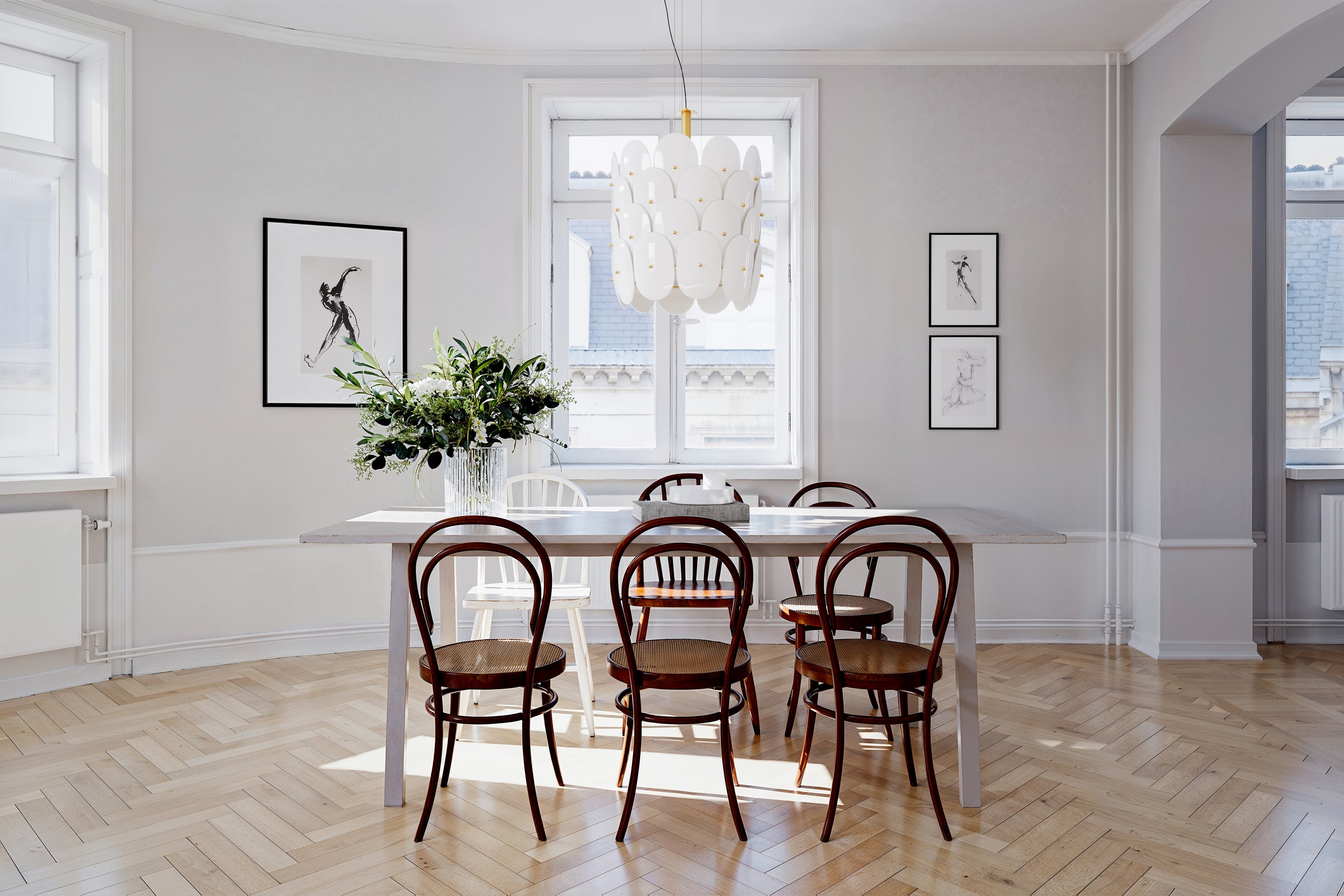 Omlott riippuvalaisin messinki/valkoinen