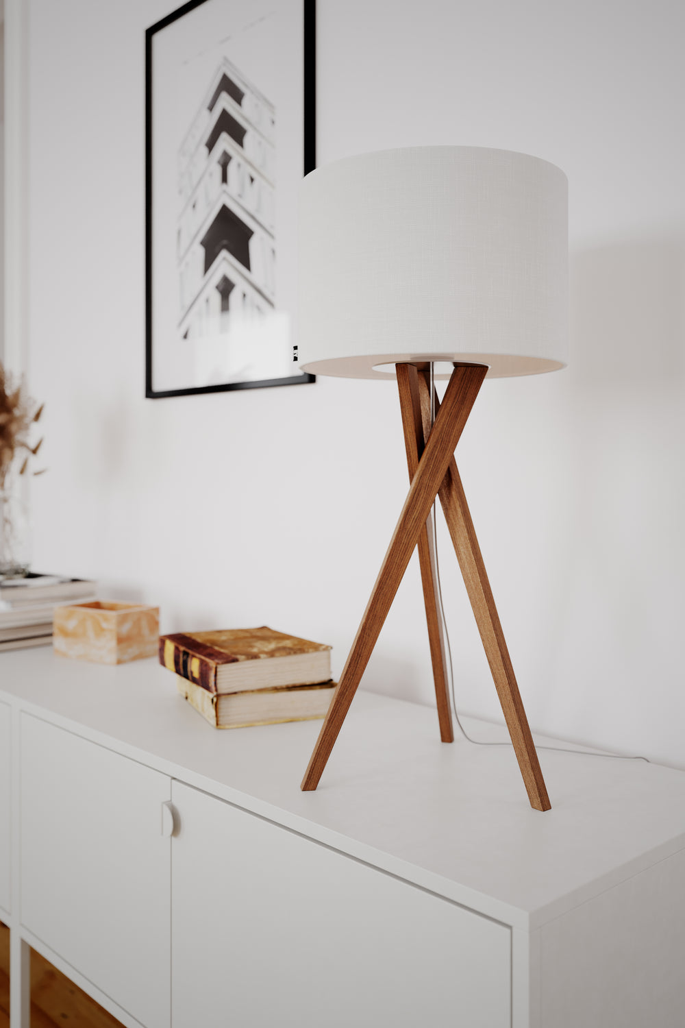 Vega pöytävalaisin tammi/valkoinen