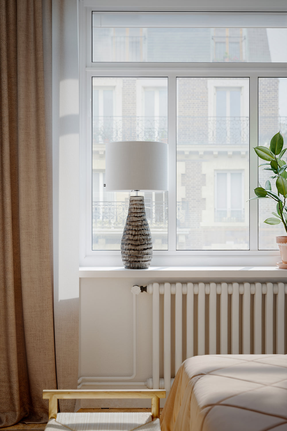 Bartha bordslampa brun / beige