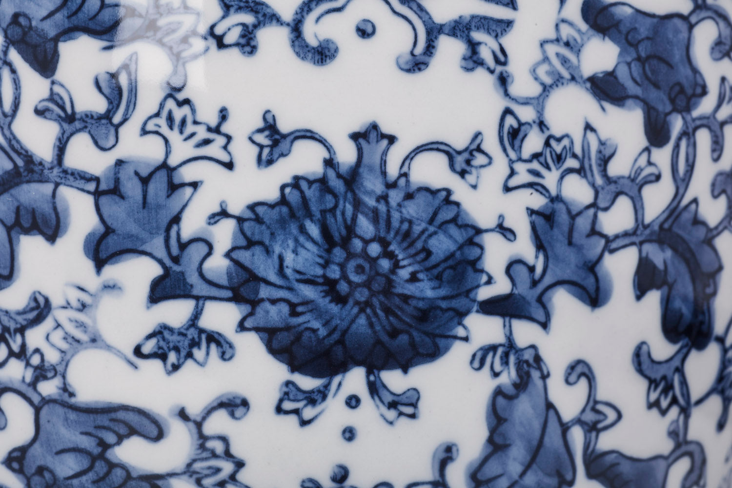 Klassisk bordslampa blå H44 cm