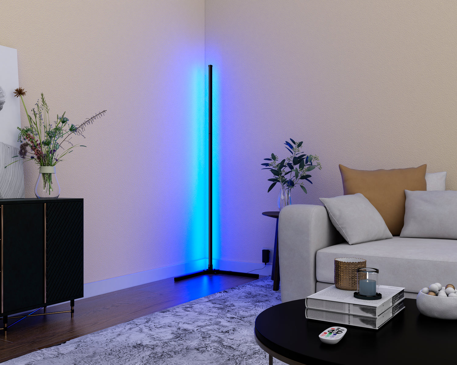 Smart golvlampa RGB + 3000K