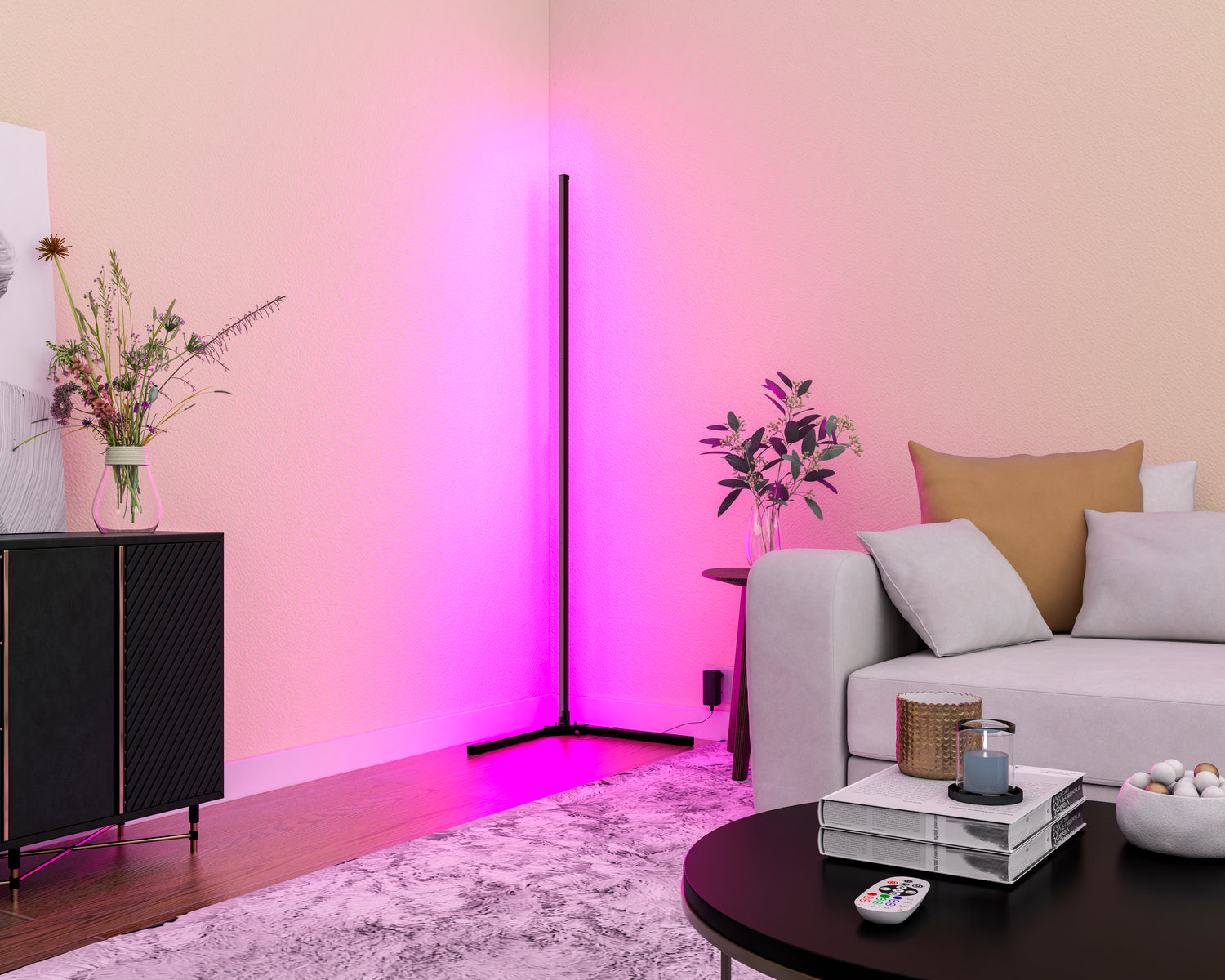 Smart golvlampa RGB + 3000K