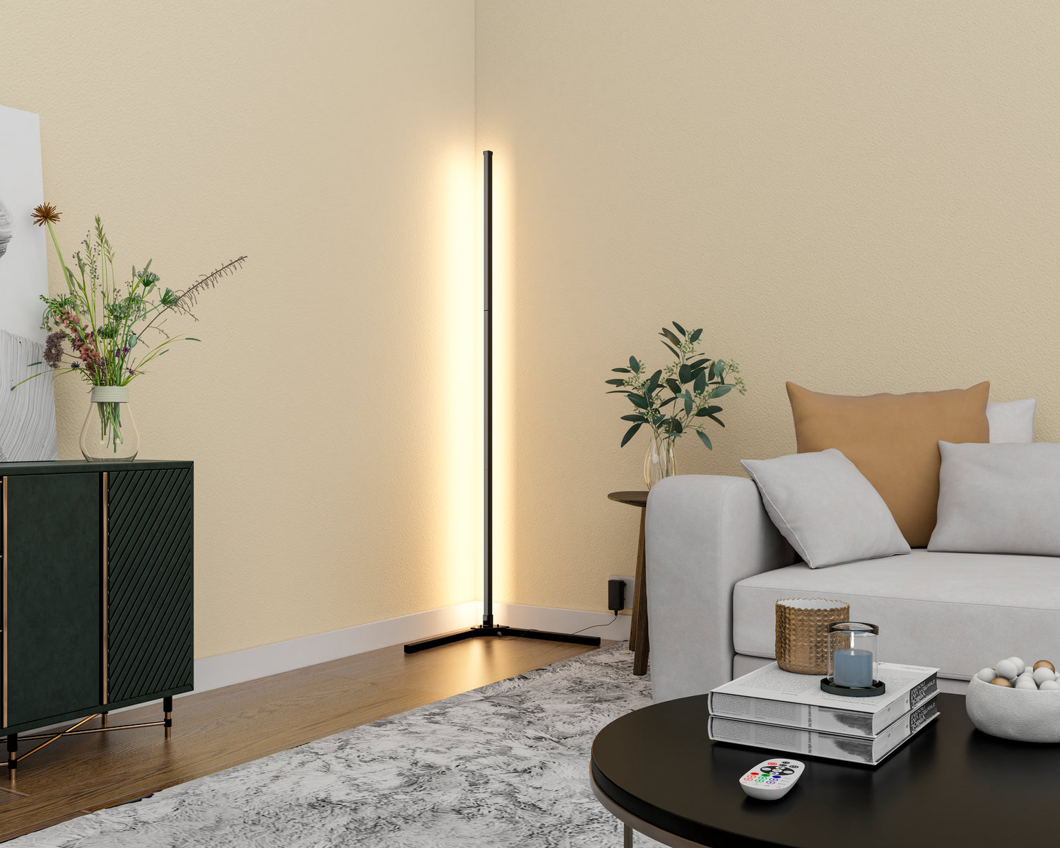 Smart golvlampa RGB + 3000K