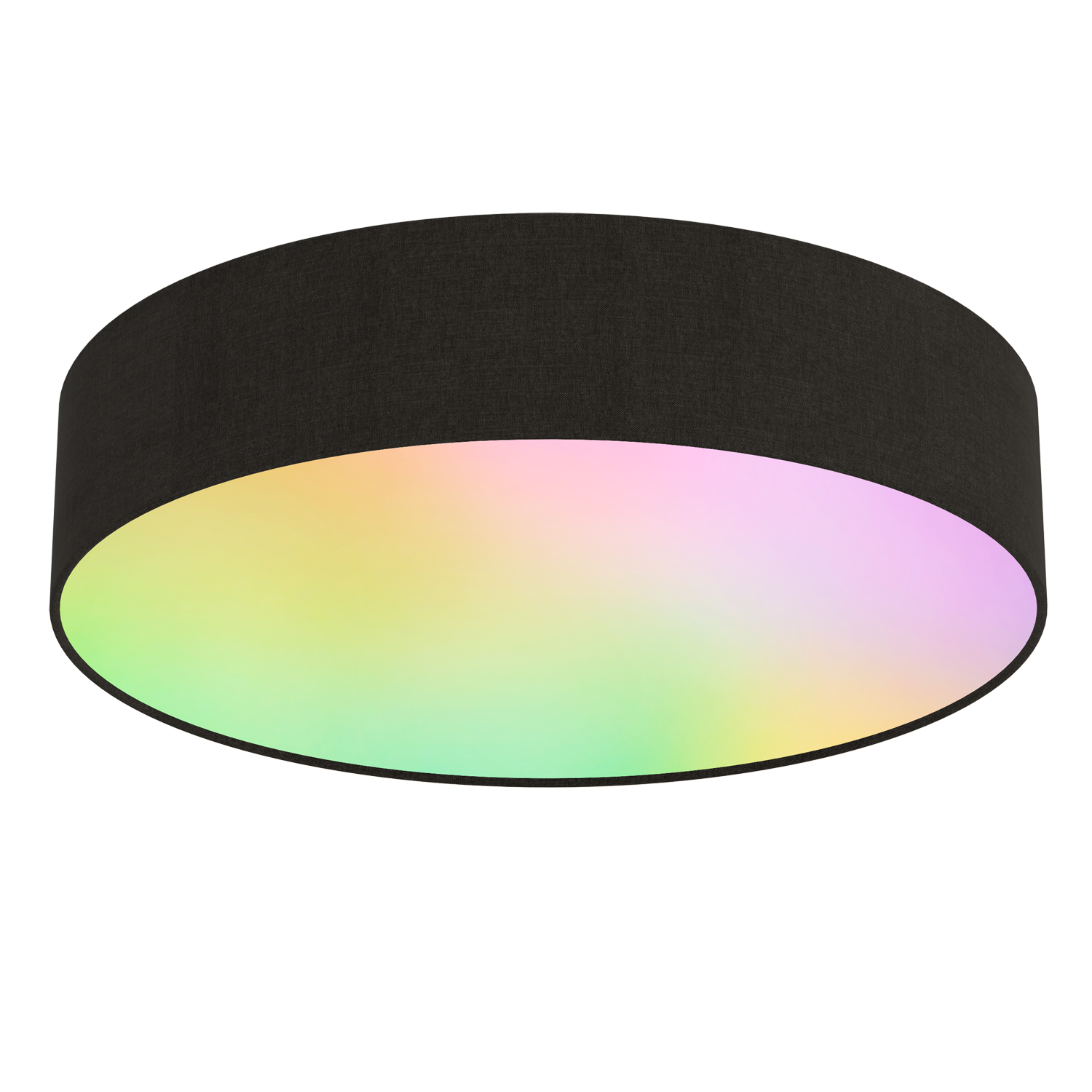 Smart takplafond Ø30 cm svart RGB + 3000-6500K