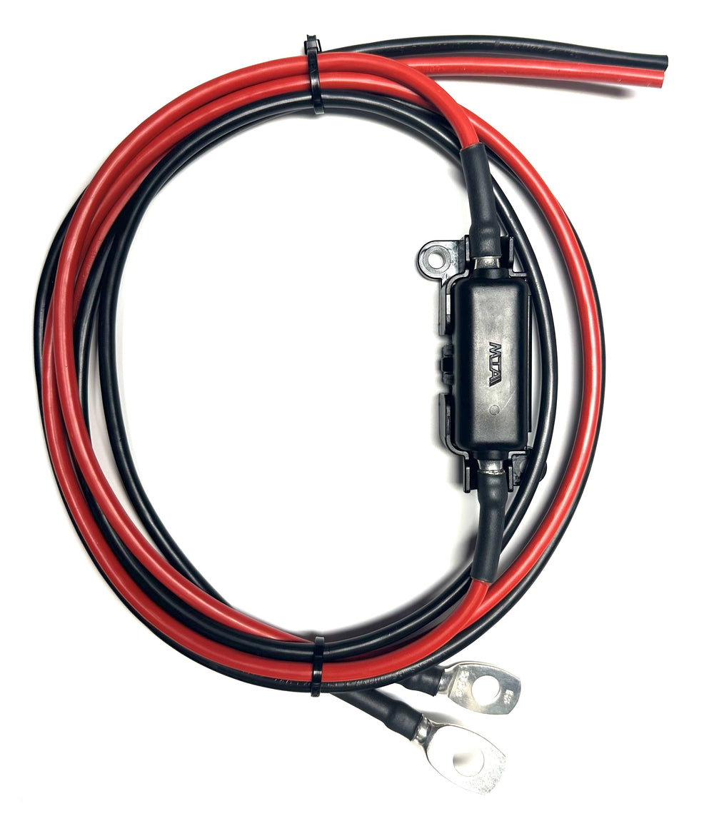 Akkukaapeli 2x6mm², 1,3m + sulake 30A - E-store.fi