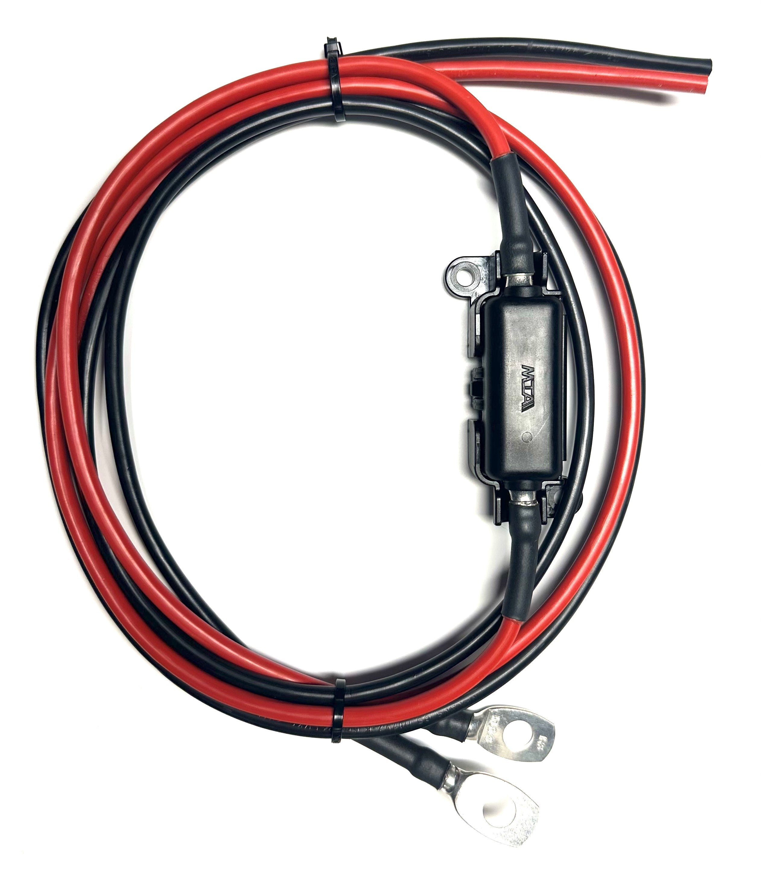 Akkukaapeli 2x6mm², 1,3m + sulake 30A - E-store.fi