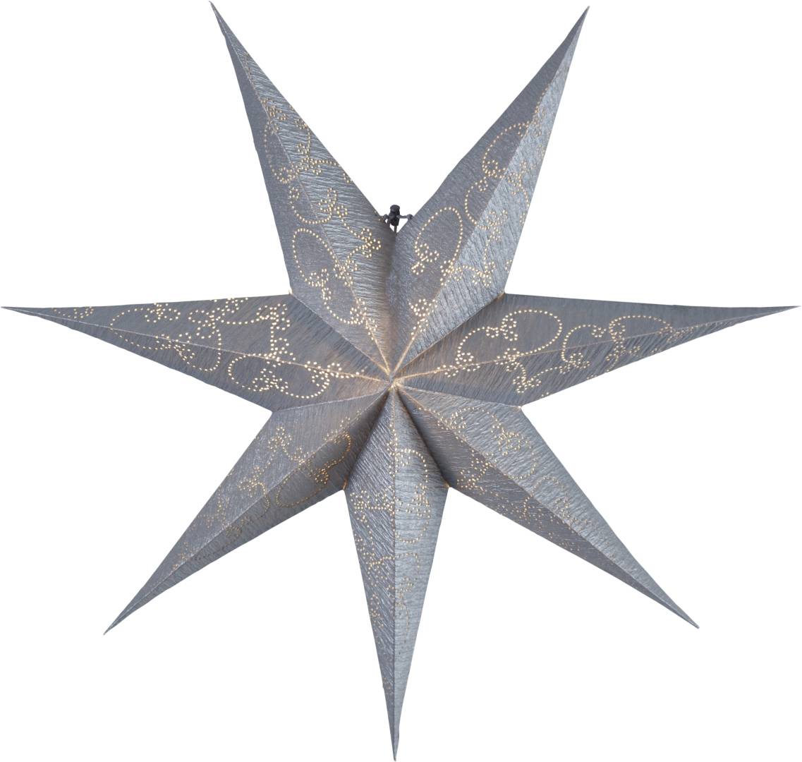 Decorus paperitähti 63 cm hopea