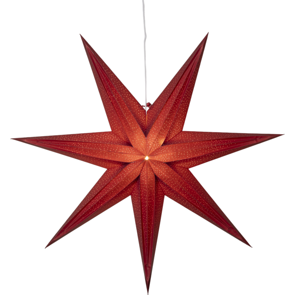 Holly paperitähti 75 cm punainen