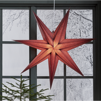 Holly paperitähti 75 cm punainen