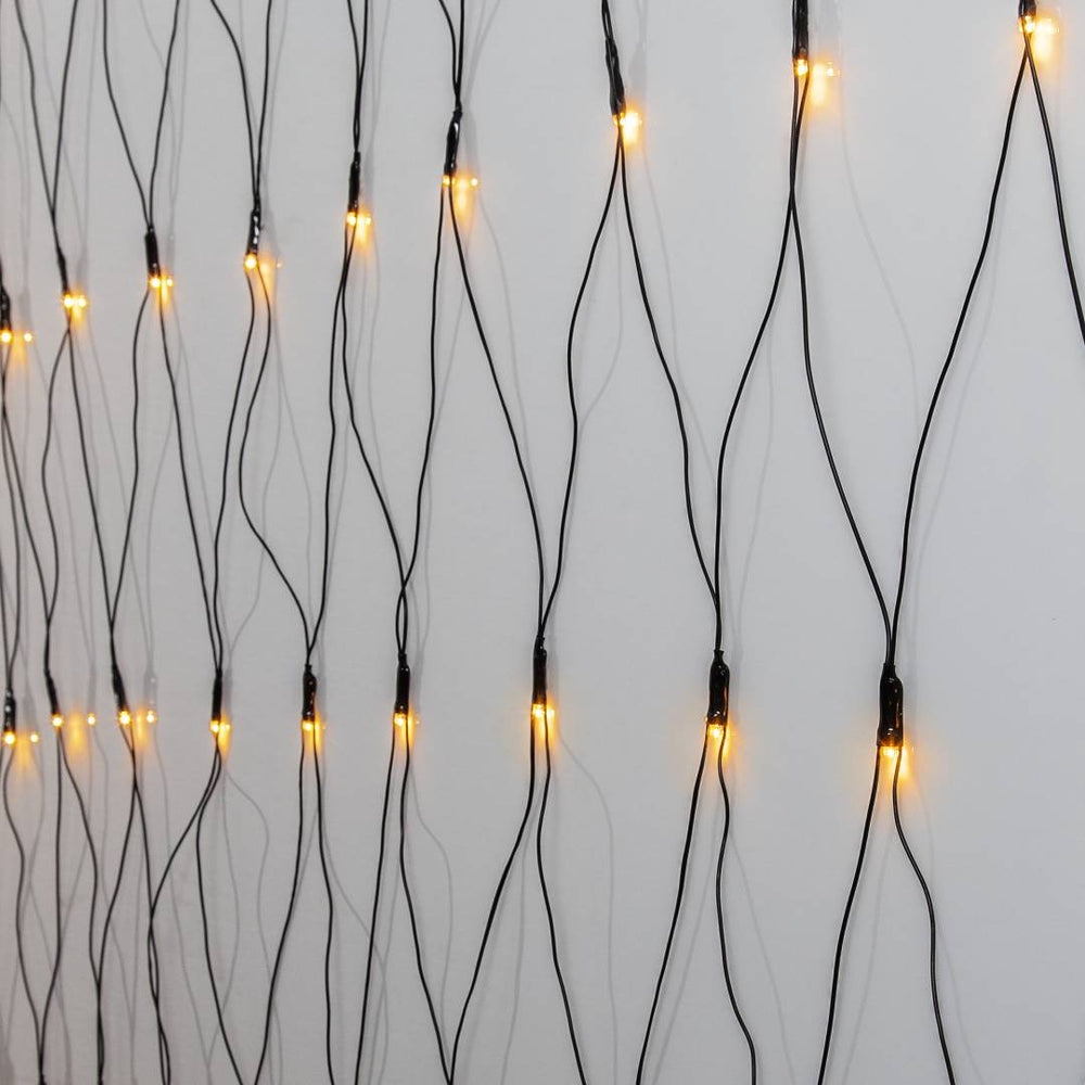 Golden Warm White valoverkko 200 LED 3x3m