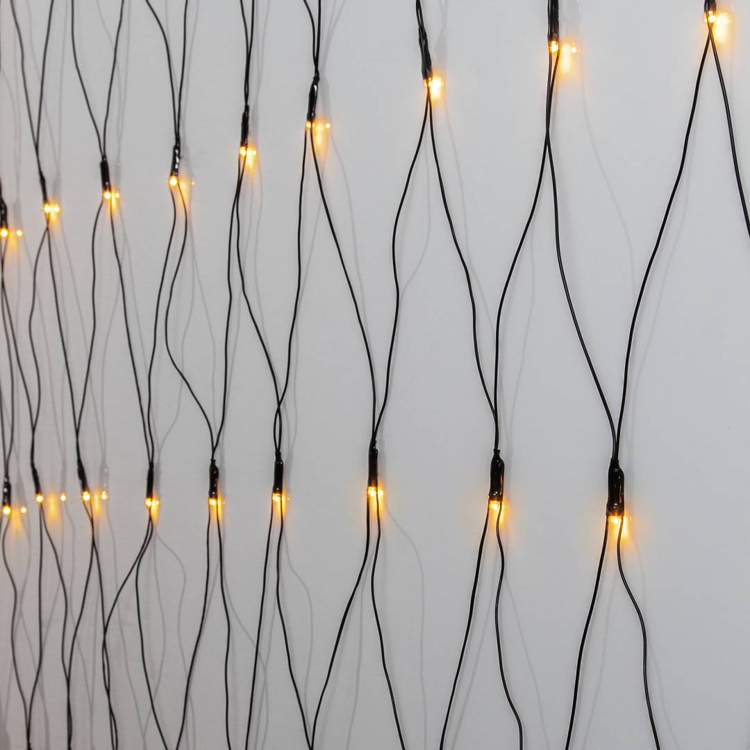 Golden Warm White valoverkko 200 LED 3x3m